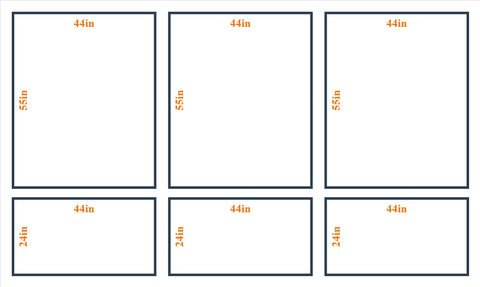 Custom Wall Molding Kit - Layout 4 Design | Birdeco