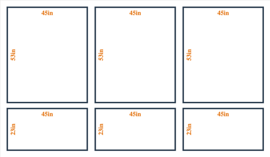 Peel and Stick Custom Wall Molding Kit - Layout 4 Design | Birdeco