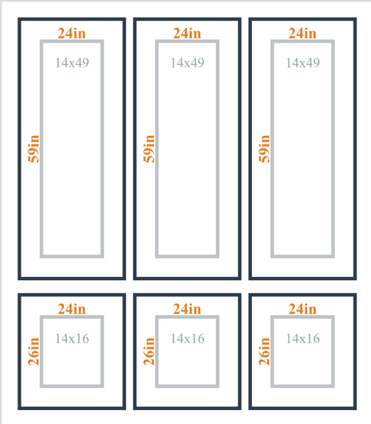 Peel and Stick Custom Wall Molding Kit - Layout 4 Design | Birdeco