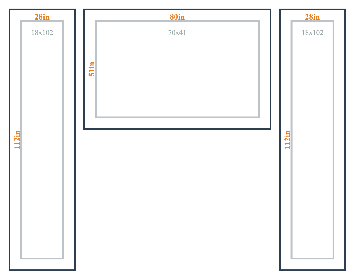 Custom Wall Molding Kit - Layout 7 Design | Birdeco