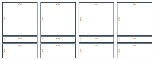 Peel and Stick Custom Wall Molding Kit - Layout 3 Design | Birdeco