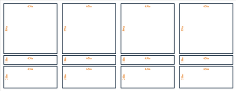 Peel and Stick Custom Wall Molding Kit - Layout 3 Design | Birdeco