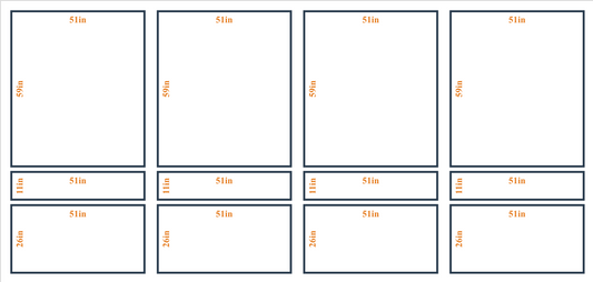 Custom Wall Molding Kit - Layout 3 Design | Birdeco