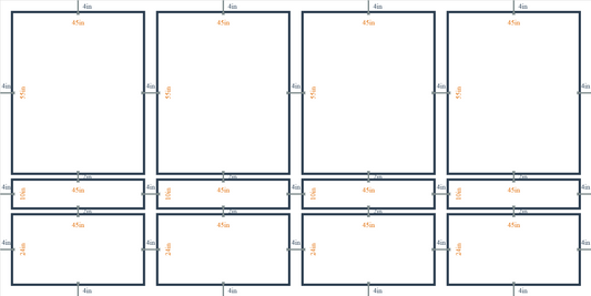 Custom Birdeco wall molding kit with intricate layout design, featuring detailed decorative molding for stylish interior walls.