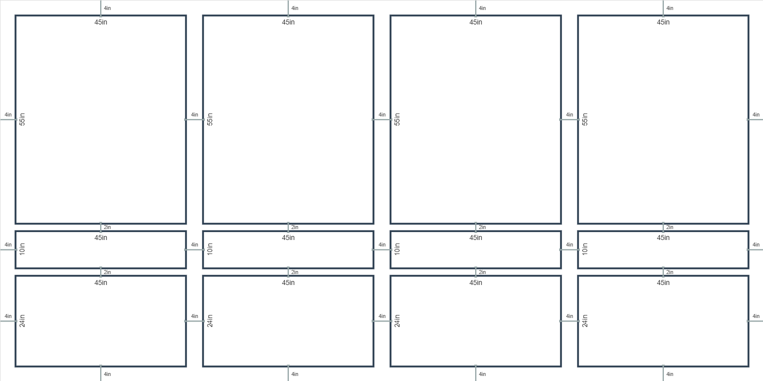 Custom Wall Molding Kit by Birdeco, Layout 3 design, featuring intricate molding patterns for elegant wall decoration.