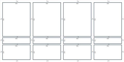 Custom Wall Molding Kit by Birdeco, Layout 3 design, featuring intricate molding patterns for elegant wall decoration.