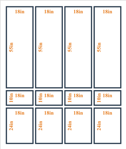Custom wall molding kit featuring intricate layout design by Birdeco, shown in a detailed wall pattern image.