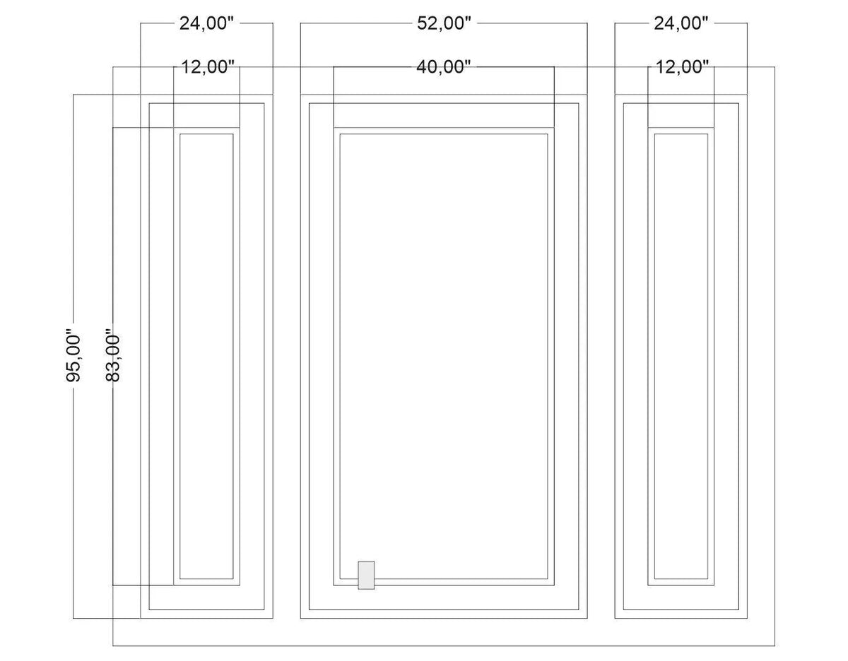 Peel and Stick Custom Made Wall Molding Design Service for Lamar White by Birdeco - Highest Quality Wall Moldings and Decor Products at Birdeco