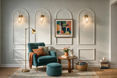Birdeco Arched Wall Panel Kit: Pre-Cut MDF Wall Molding
