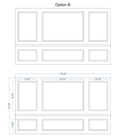 Custom-Made Wall Molding Design Service Peel and Stick for Jojo M. by Birdeco