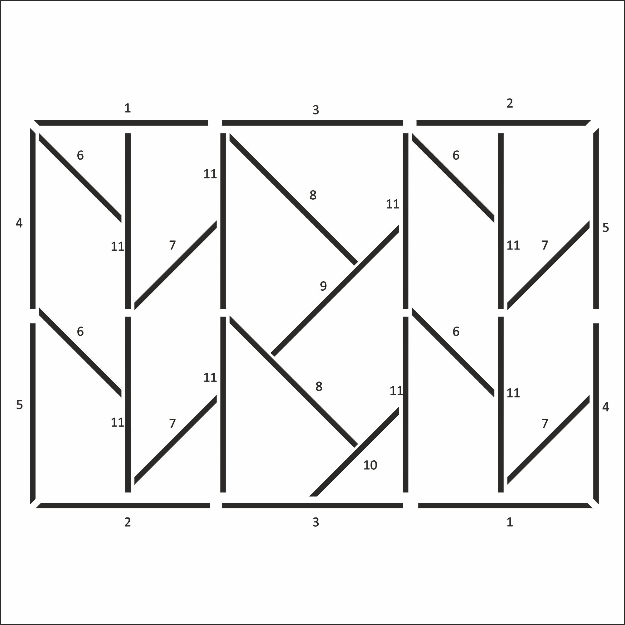 Kit modanatura asimmetrica per pareti - Installazione semplice per zone giorno (P15)