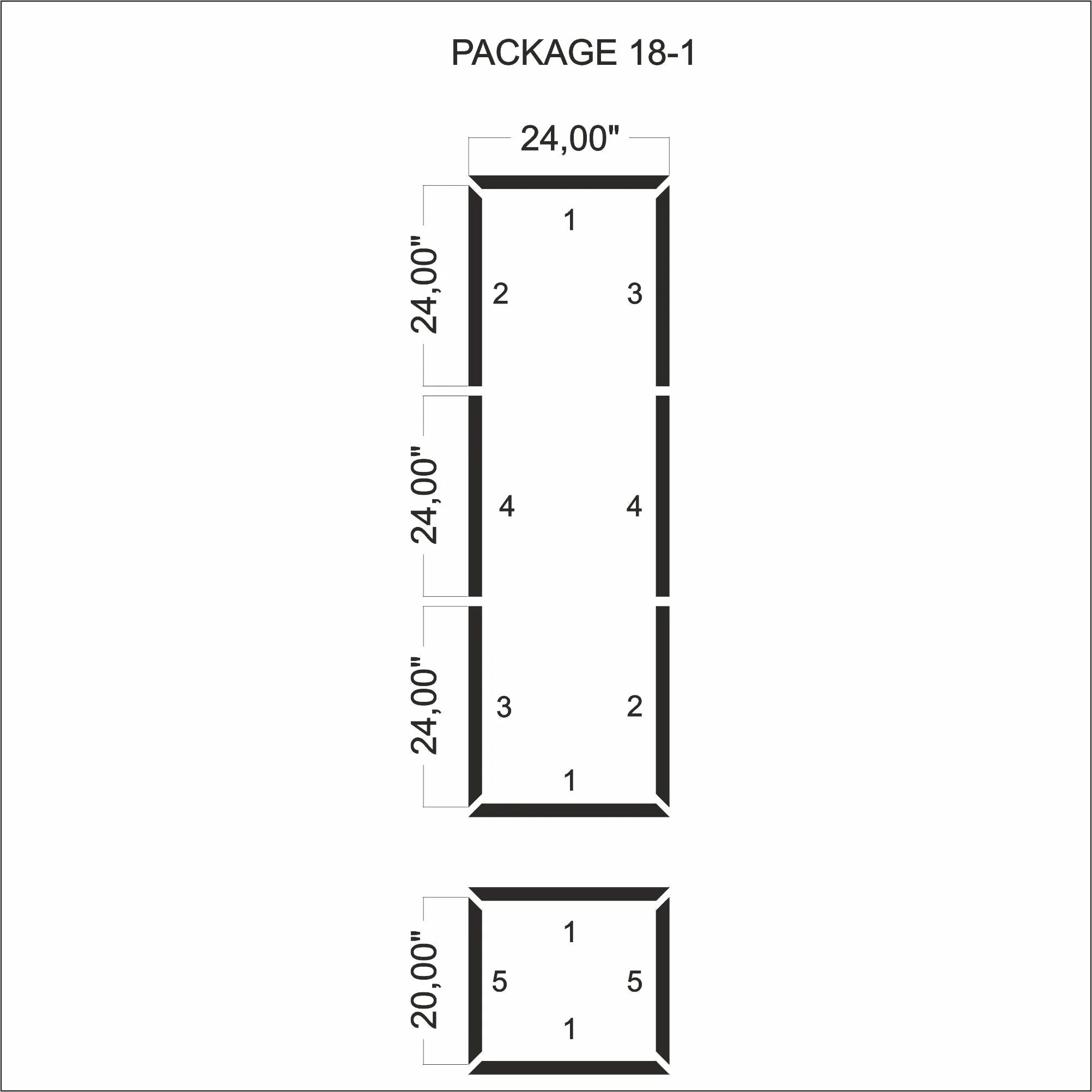 Ready-to-Assemble Picture Frame Wall Molding - One Upper and One Bottom Frame | Easy Installation - Highest Quality Wall Moldings and Decor Products at Birdeco