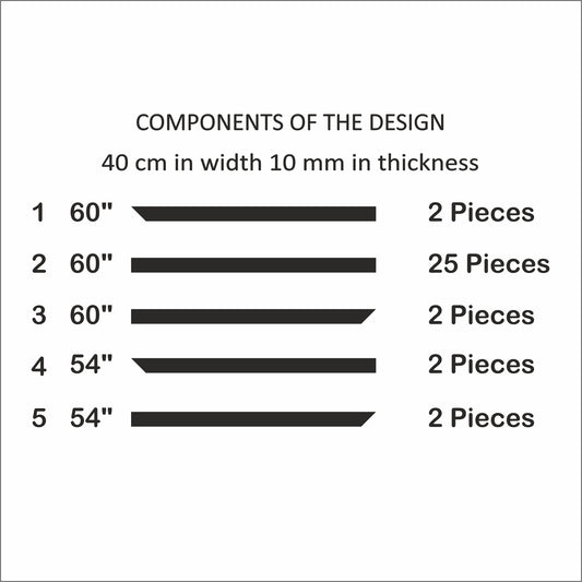 Pre-cut Flat Wall Molding Kit for Living Areas - Factory Primed Pieces (P20)