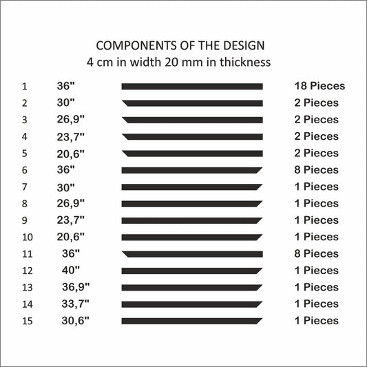 Flat Design Wall Molding TV Unit Desing - Ready to Assemble Wall Moulding Kit (P22)