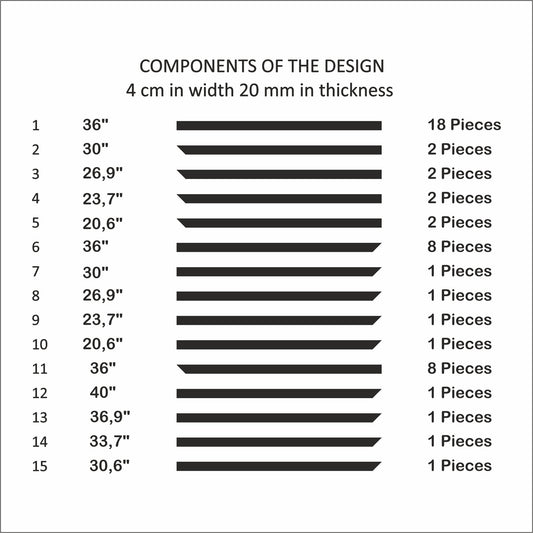 Peel and Stick Flat Design Wall Molding TV Unit Desing - Ready to Assemble Wall Moulding Kit (P22-P)