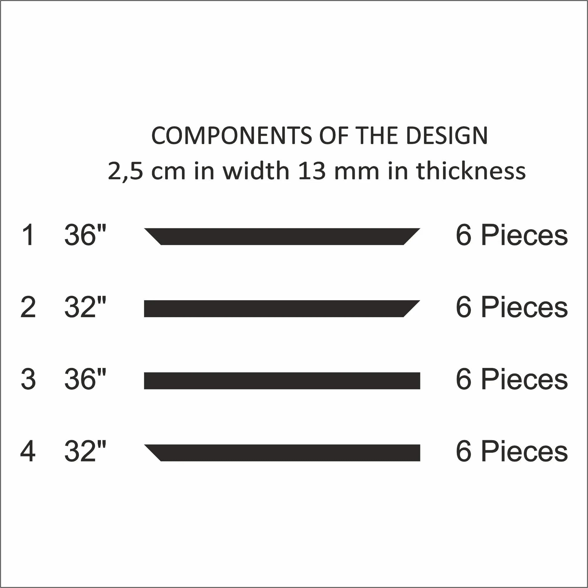 Ready to Assemble Wall Molding Kit - Accent Wall Design | 3 Vertical Frames | Easy Installation - Highest Quality Wall Moldings and Decor Products at Birdeco