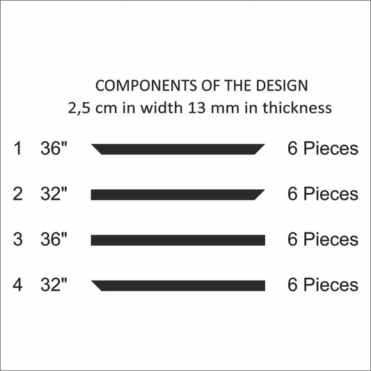 Ready to Assemble Wall Molding Kit - Accent Wall Design (P29)