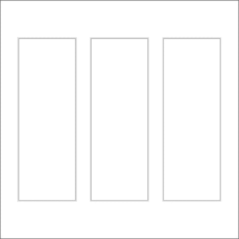 Ready to Assemble Wall Molding Kit - Accent Wall Design | 3 Vertical Frames | Easy Installation - Highest Quality Wall Moldings and Decor Products at Birdeco