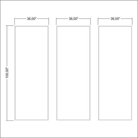 Ready to Assemble Wall Molding Kit - Accent Wall Design | 3 Vertical Frames | Easy Installation - Highest Quality Wall Moldings and Decor Products at Birdeco