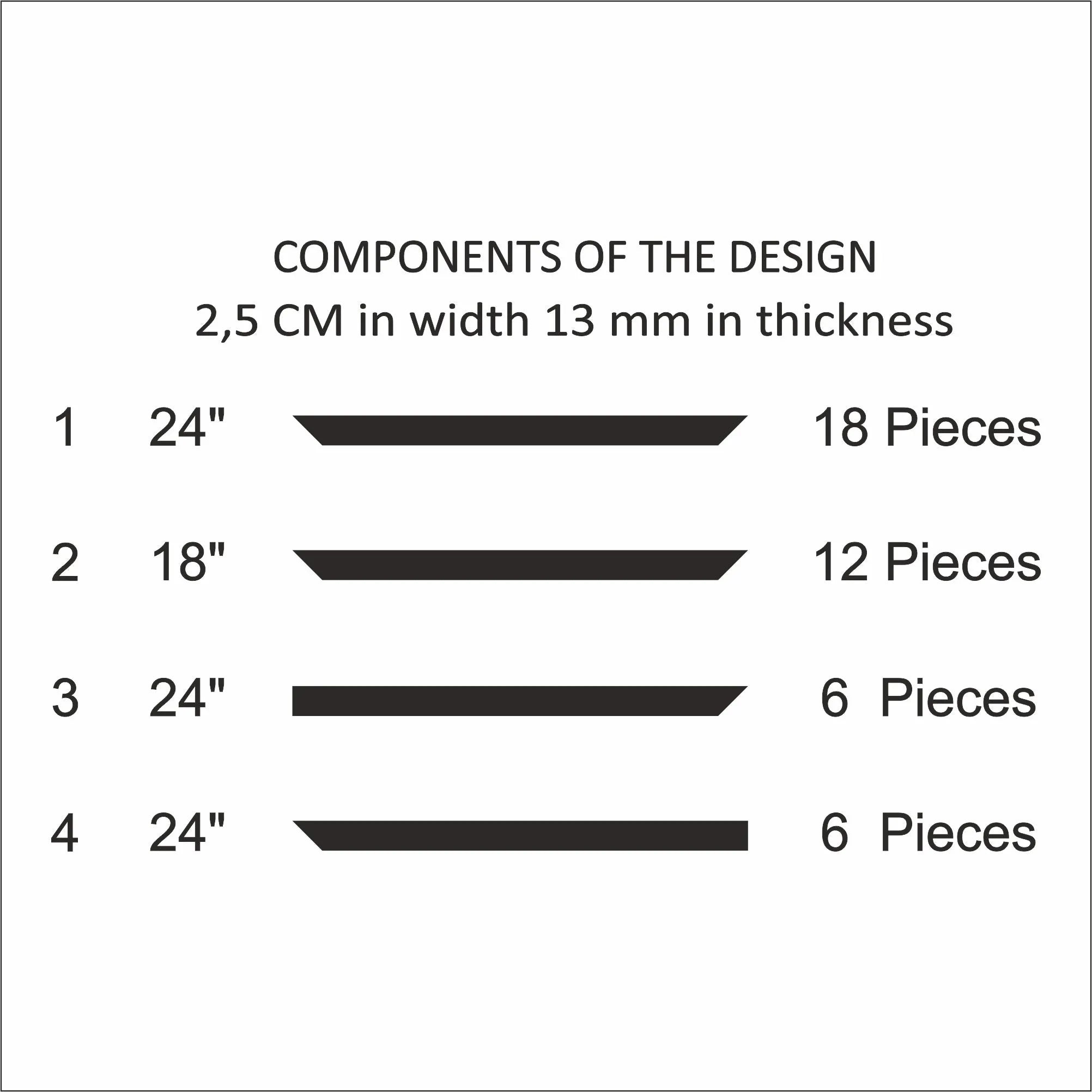 Ready to Assemble Wall Molding Kit - 3 Upper, 3 Middle, & 3 Bottom Frames | Easy Installation - Highest Quality Wall Moldings and Decor Products at Birdeco