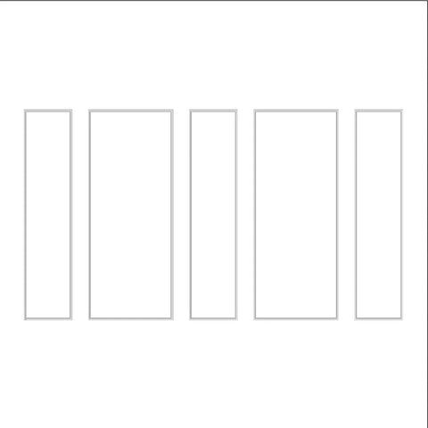 Ready to Assemble Wall Molding Kit - Factory Primed 5 Vertical Frames | Easy Installation - Highest Quality Wall Moldings and Decor Products at Birdeco