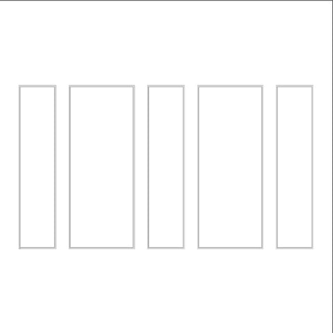 Peel and Stick Wall Molding Kit - 5 Vertical Frames (P30P)