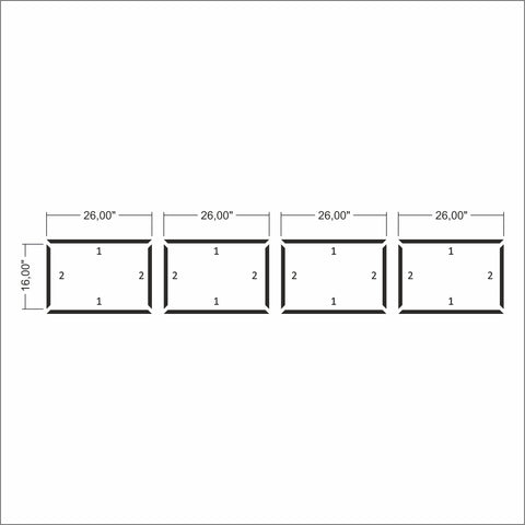 Ready to Assemble Wainscoting Kit - 4 Bottom Frames (P31)