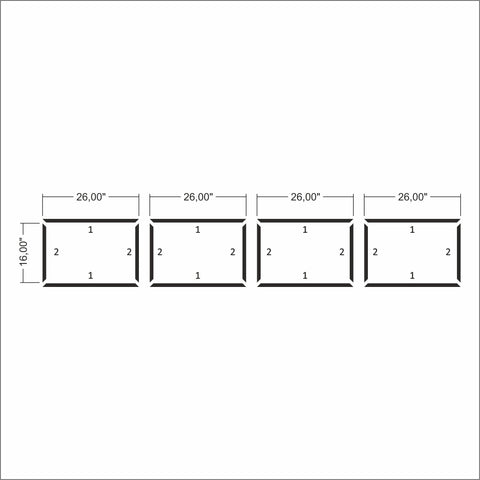 Ready to Assemble Wainscoting Kit - 4 Bottom Frames | Easy Installation - Highest Quality Wall Moldings and Decor Products at Birdeco