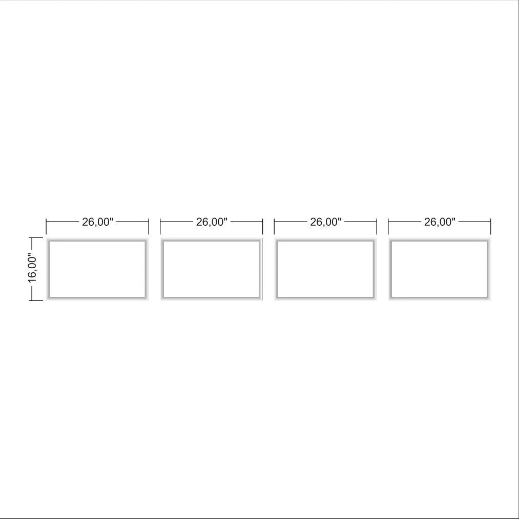 Ready to Assemble Wainscoting Kit - 4 Bottom Frames | Easy Installation - Highest Quality Wall Moldings and Decor Products at Birdeco