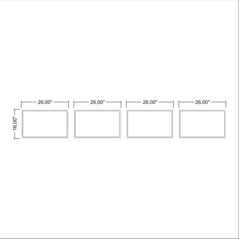 Ready to Assemble Wainscoting Kit - 4 Bottom Frames (P31)