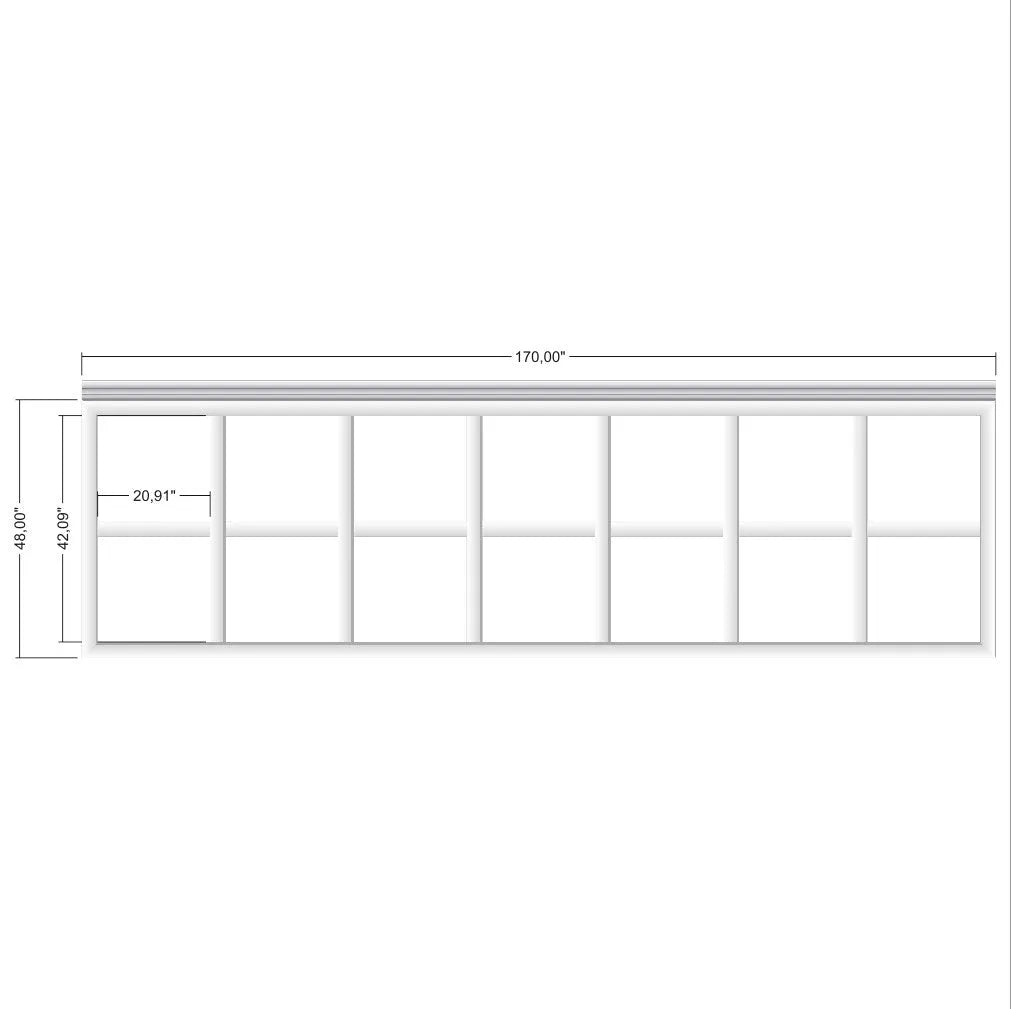 Ready to Assemble Factory Primed Wall Covering Half of Wall Kit | Easy Installation - Highest Quality Wall Moldings and Decor Products at Birdeco