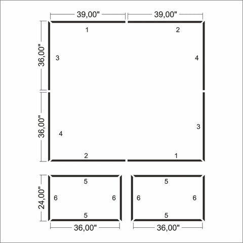 Ready to Assemble Wall Molding Kit - 1 Upper & 2 Bottom Frames | Easy Installation - Highest Quality Wall Moldings and Decor Products at Birdeco