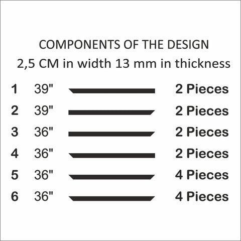 Ready to Assemble Wall Molding Kit - 1 Upper & 2 Bottom Frames | Easy Installation - Highest Quality Wall Moldings and Decor Products at Birdeco