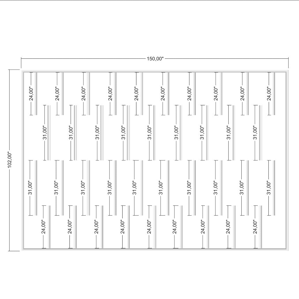 Easy installation wall paneling kit with pre-cut trim pieces