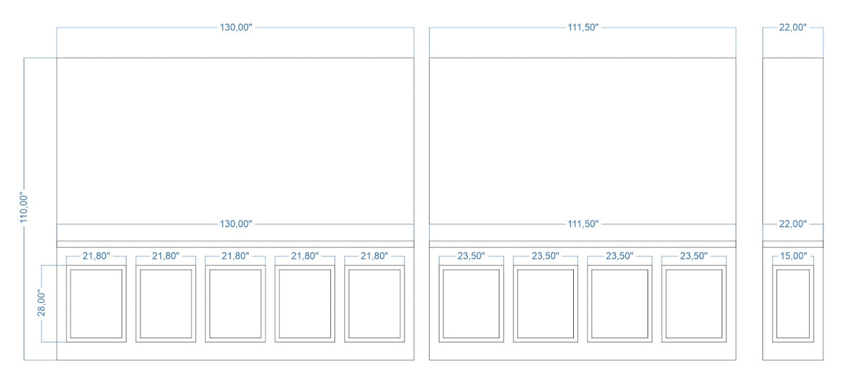 Custom-Made Wall Molding Design Service for Walter M. by Birdeco