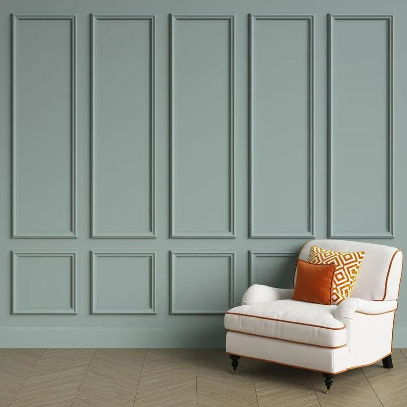 Ready-to-Assemble Picture Frame Wall Molding - 5 Upper and 5 Bottom ...